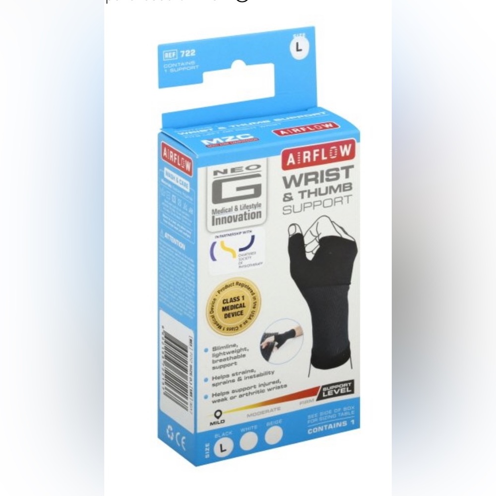 Neo G airflow wrist and thumb support
